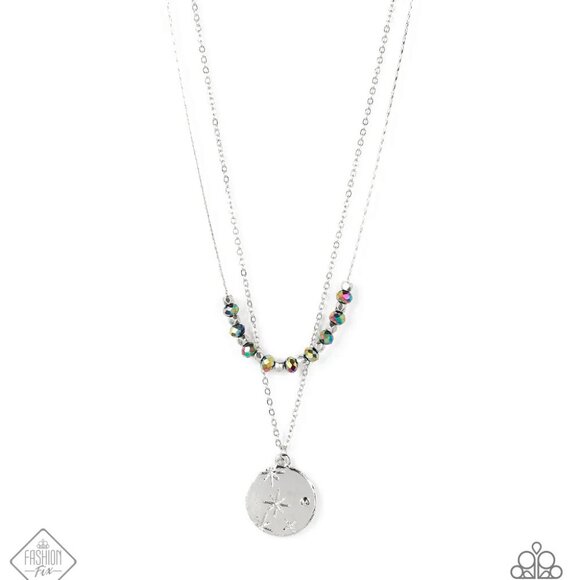 Paparazzi Jewelry - Stunning Supernova & Artificial Starlight Necklace & Earring - Picture 2 of 10